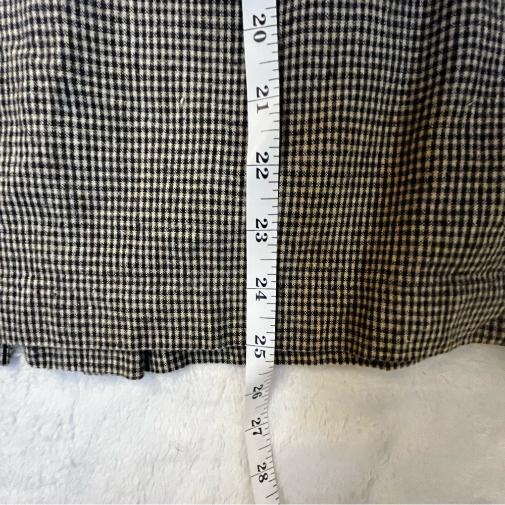 Vintage Peddlers HighWaisted Skirt Gray and White Houndstooth 9/10 - Picture 9 of 12
